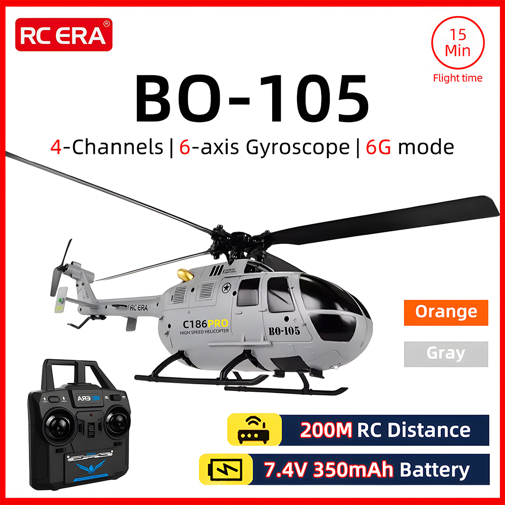 Rc Helicopter Gyro - Hélicoptère RC ERA BO-105, échelle 1:48,
