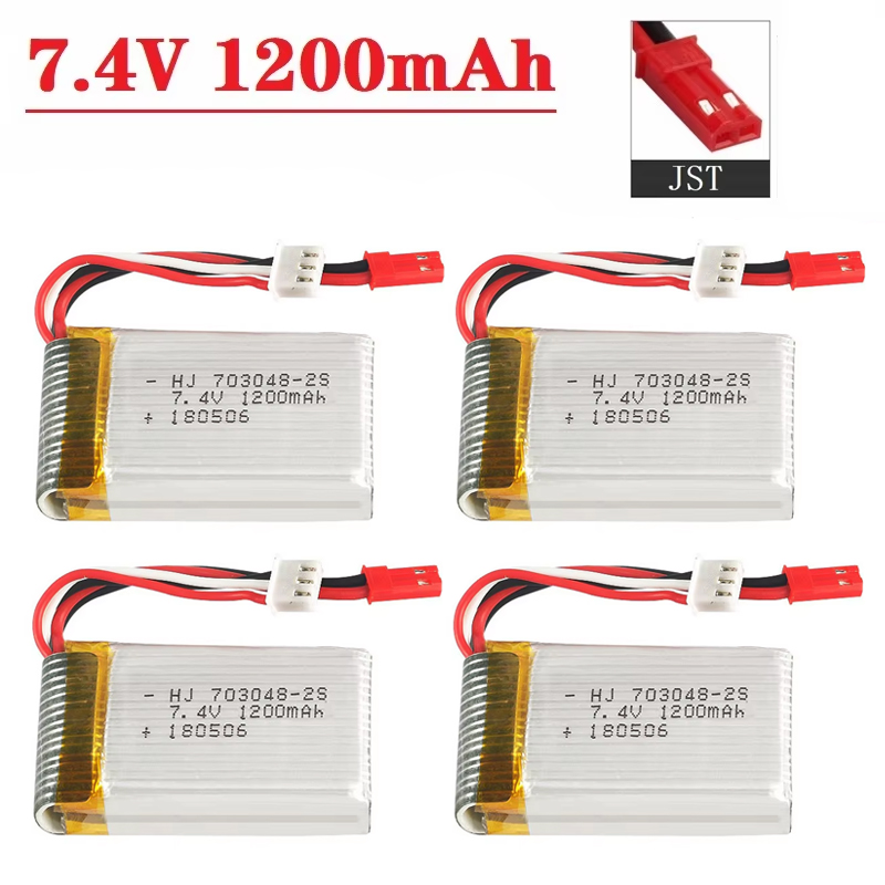 Rc Helicopter Parts - Batterie Lipo 2S 7,4V 1200mAh 703048