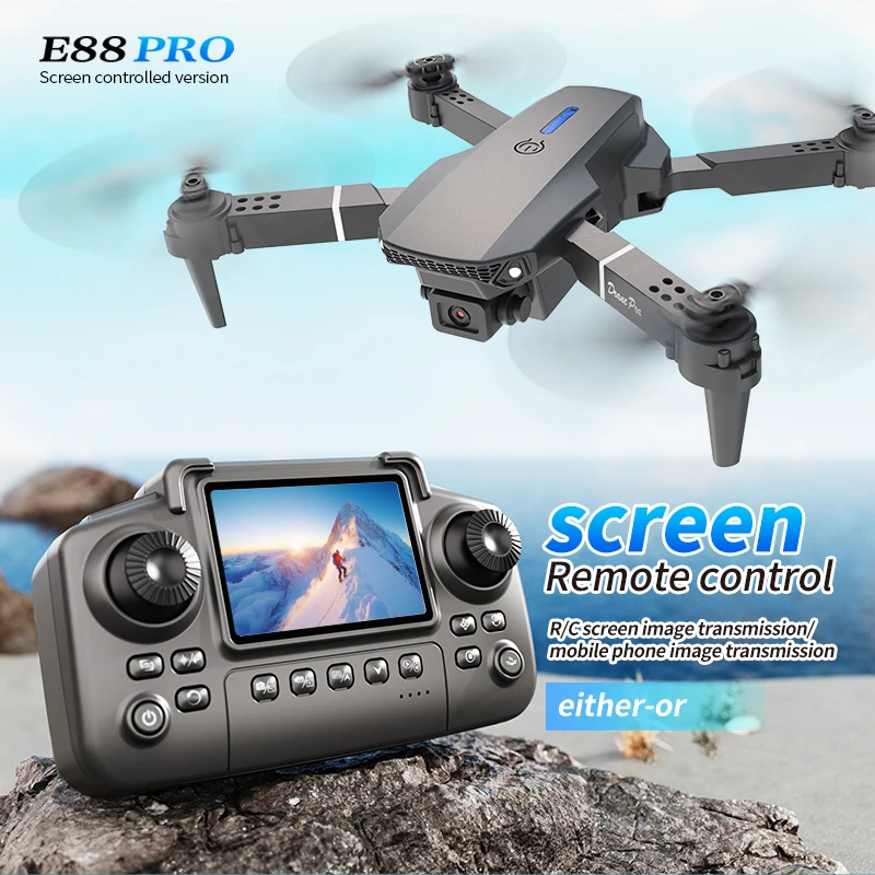 Drone professionnel E88 PRO av - Rc Helicopter Case avis et prix